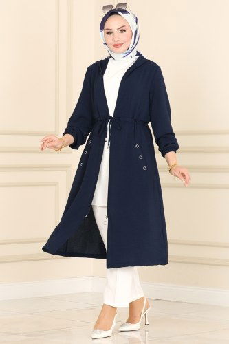 moda selvim 2030NZR779 كحلي ملابس قصيره - Thumbnail
