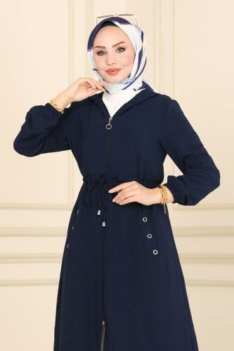 moda selvim 2030NZR779 كحلي ملابس قصيره - Thumbnail