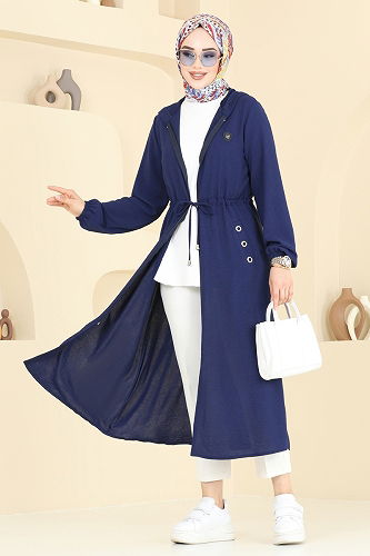 moda selvim كاب كحلي 2030TRT545 - Thumbnail