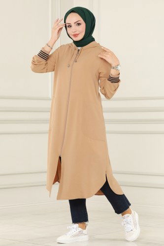 N.Z.R. - Overcoat 2033NZR779 Beach Beige