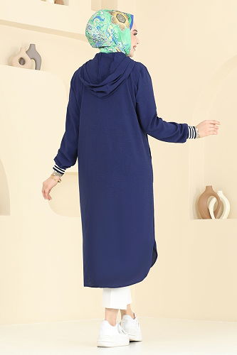 moda selvim كاب كحلي 2033TRT545 - Thumbnail