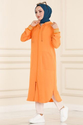 T.R.T. - Overcoat 2033TRT545 Pale Orange