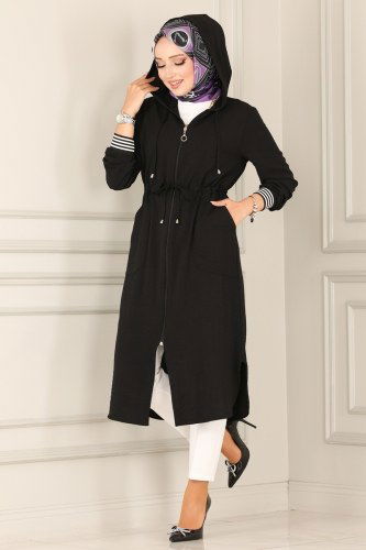 T.R.T. - 2036TRT545 اسود وسكري ملابس قصيره