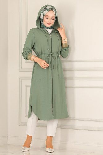 T.R.T. - Overcoat 2036TRT545 Soft Green