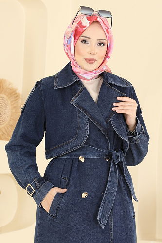 moda selvim كاب جينز غامق 2055FMZ1159 - Thumbnail