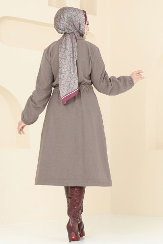 moda selvim Overcoat 2056BG354 Vision - Thumbnail