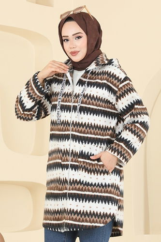 moda selvim كاب نمر 3 بني 2062ERK1158 - Thumbnail