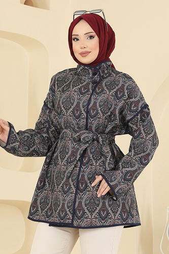 moda selvim Overcoat 21186MPR1163 Black - Thumbnail