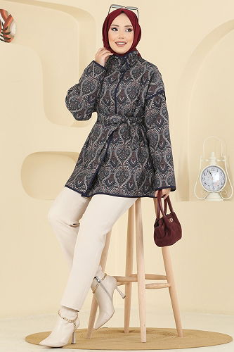 moda selvim كاب أسود 21186MPR1163 - Thumbnail