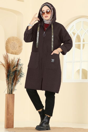 L.Y.D. - Overcoat 2141LYD1165 Bitter Brown