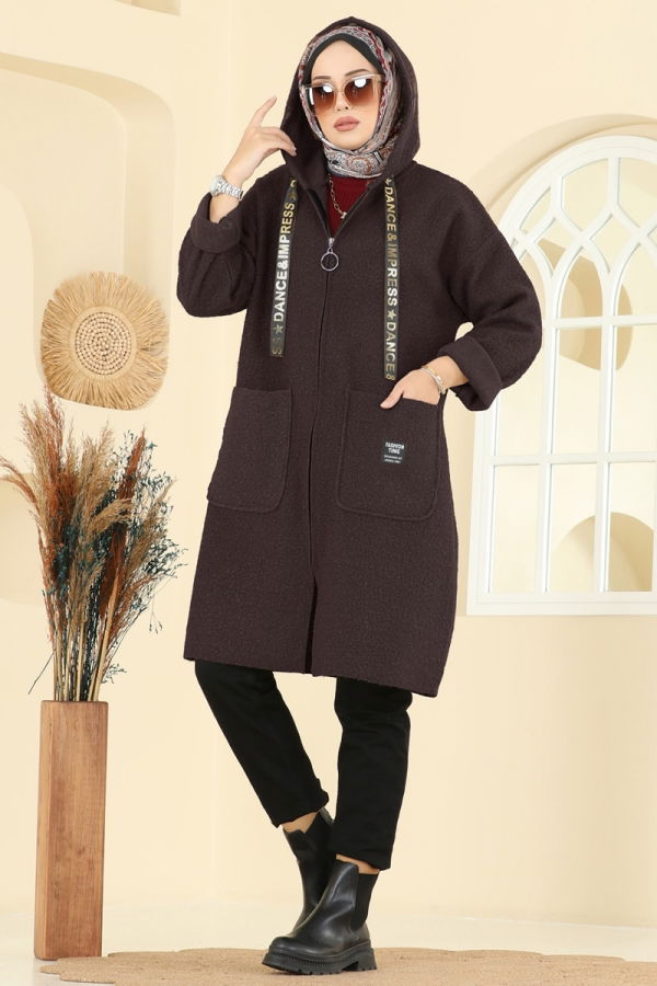 Modaselvim معطف/كاب كاب بني غامق 2141LYD1165