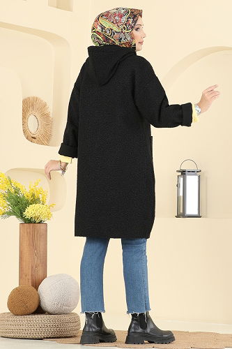 moda selvim كاب أسود 2141LYD1165 - Thumbnail