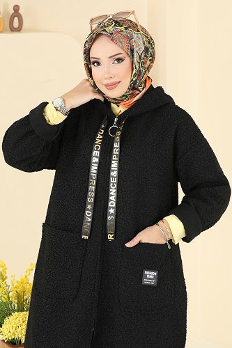 moda selvim كاب أسود 2141LYD1165 - Thumbnail