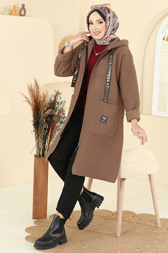 moda selvim كاب بيج غامق 2141LYD1165 - Thumbnail