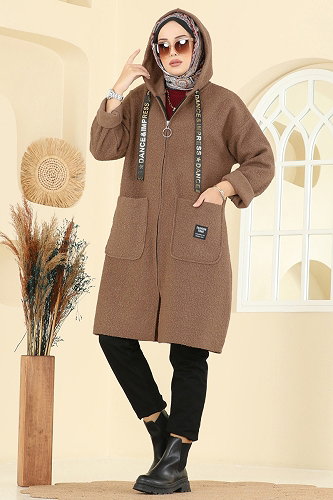 moda selvim كاب بيج غامق 2141LYD1165 - Thumbnail