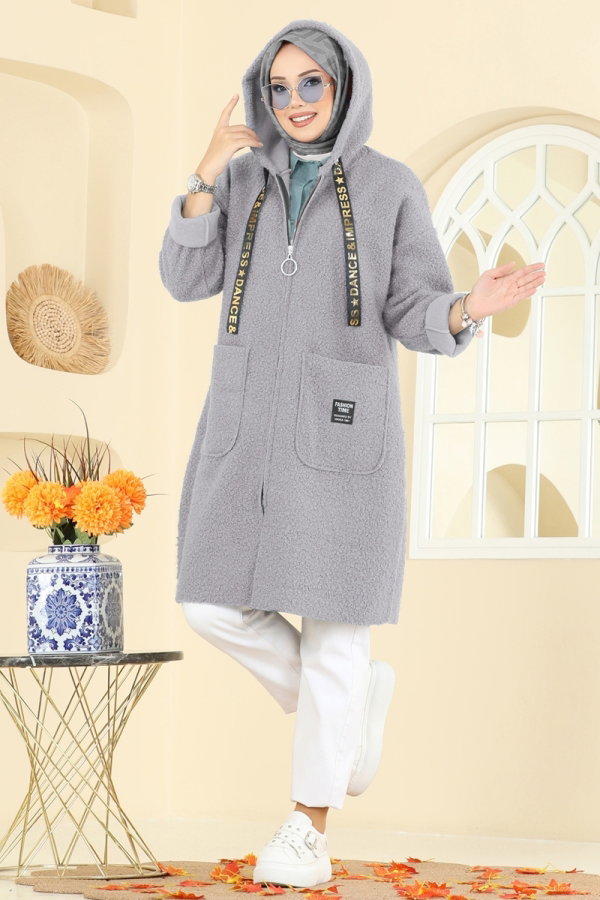 Modaselvim Topper Overcoat 2141LYD1165 Gray