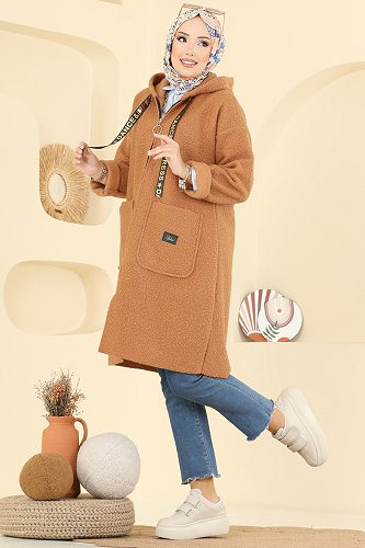 moda selvim Overcoat 2141LYD1165 Tile - Thumbnail