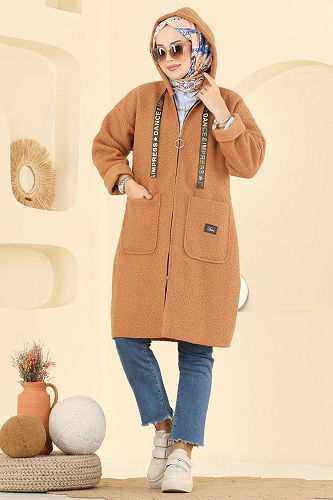 moda selvim Overcoat 2141LYD1165 Tile - Thumbnail
