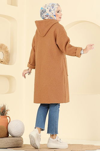 moda selvim Overcoat 2141LYD1165 Tile - Thumbnail