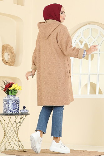 moda selvim Overcoat 2141LYD1165 Vision - Thumbnail