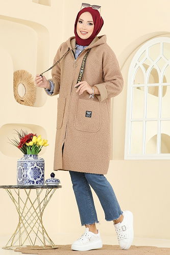 moda selvim كاب بيج 2141LYD1165 - Thumbnail