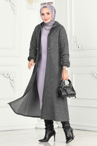 U.K.B. - Overcoat 22002UKB139 Gray