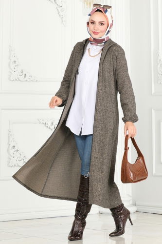 moda selvim Overcoat 22002UKB139 Vision - Thumbnail