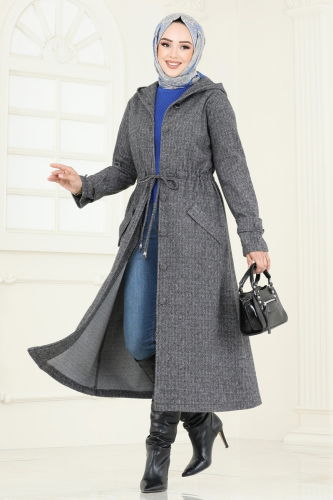 U.K.B. - Overcoat 22003UKB139 Gray