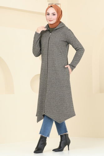 moda selvim Overcoat 22028UKB139 Vision - Thumbnail