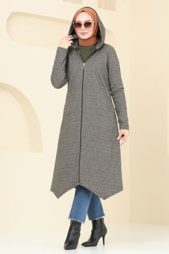 moda selvim Overcoat 22028UKB139 Vision - Thumbnail