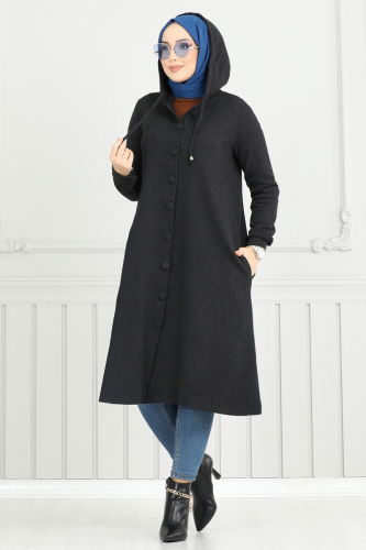 U.K.B. - Overcoat 22036UKB139 Black