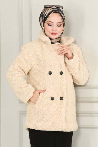 moda selvim Overcoat 220MP806 Vision - Thumbnail