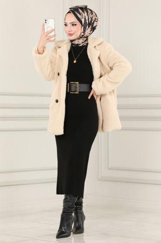 moda selvim Overcoat 220MP806 Vision - Thumbnail