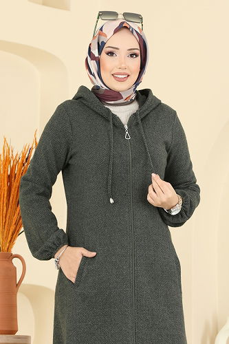 moda selvim كاب اخضر عفني 24084UKBK1160 - Thumbnail