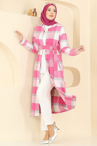 moda selvim كاب فوشي 24088UKBK1160 - Thumbnail