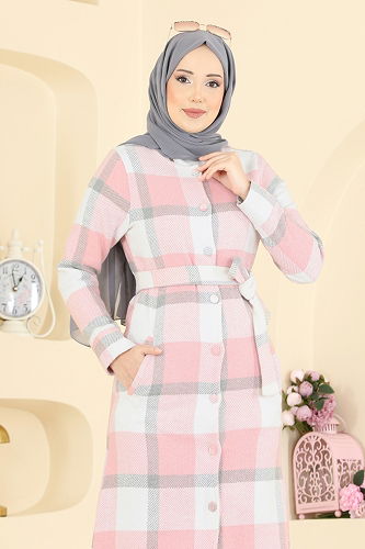 moda selvim كاب بيج وردي 24088UKBK1160 - Thumbnail