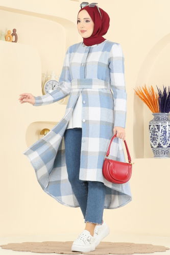 U.K.B.K. - Overcoat 24089UKBK1160 Blue