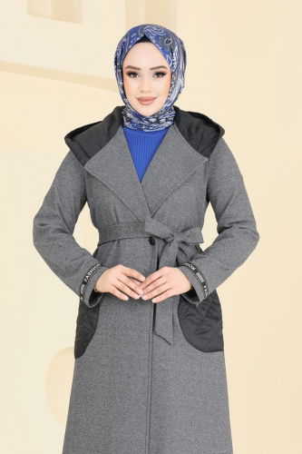 Overcoat 2576SL432 Gray - 3