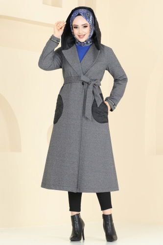 Overcoat 2576SL432 Gray - 1