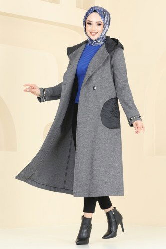 moda selvim كاب رمادي 2576SL432 - Thumbnail