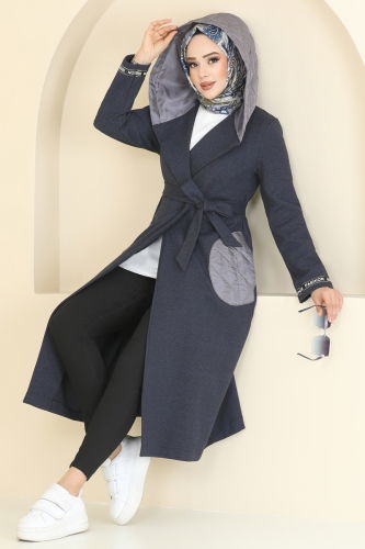 Overcoat 2576SL432 Navy Blue 