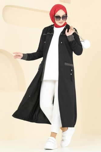 S.L. - Overcoat 2589SL432 Black