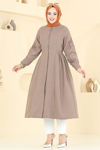 moda selvim كاب بيج غامق 2645SL432 - Thumbnail