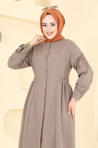 moda selvim كاب بيج غامق 2645SL432 - Thumbnail