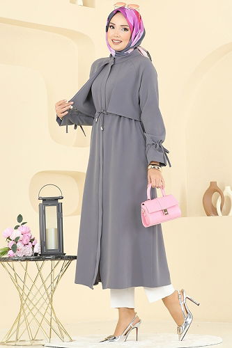 moda selvim كاب رمادي 2740SL432 - Thumbnail