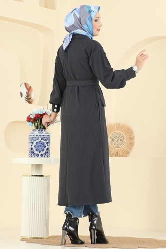 moda selvim كاب رمادي غامق 2755SL432 - Thumbnail