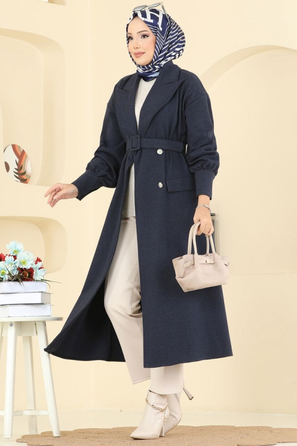 Modaselvim Overcoat / Coat Overcoat 2755SL432 Navy Blue