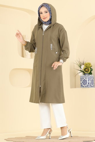 S.L. - Overcoat 2954SL432 Khaki