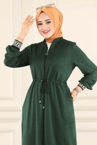 moda selvim 3003MRT754 الزيتي ملابس قصيره - Thumbnail