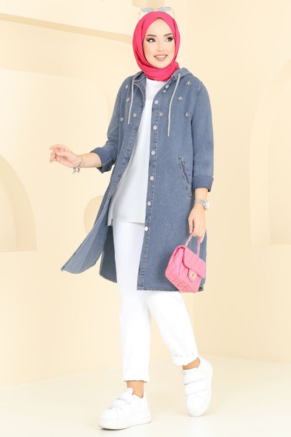 Overcoat 3006ZNE1011 Light Denim - 1